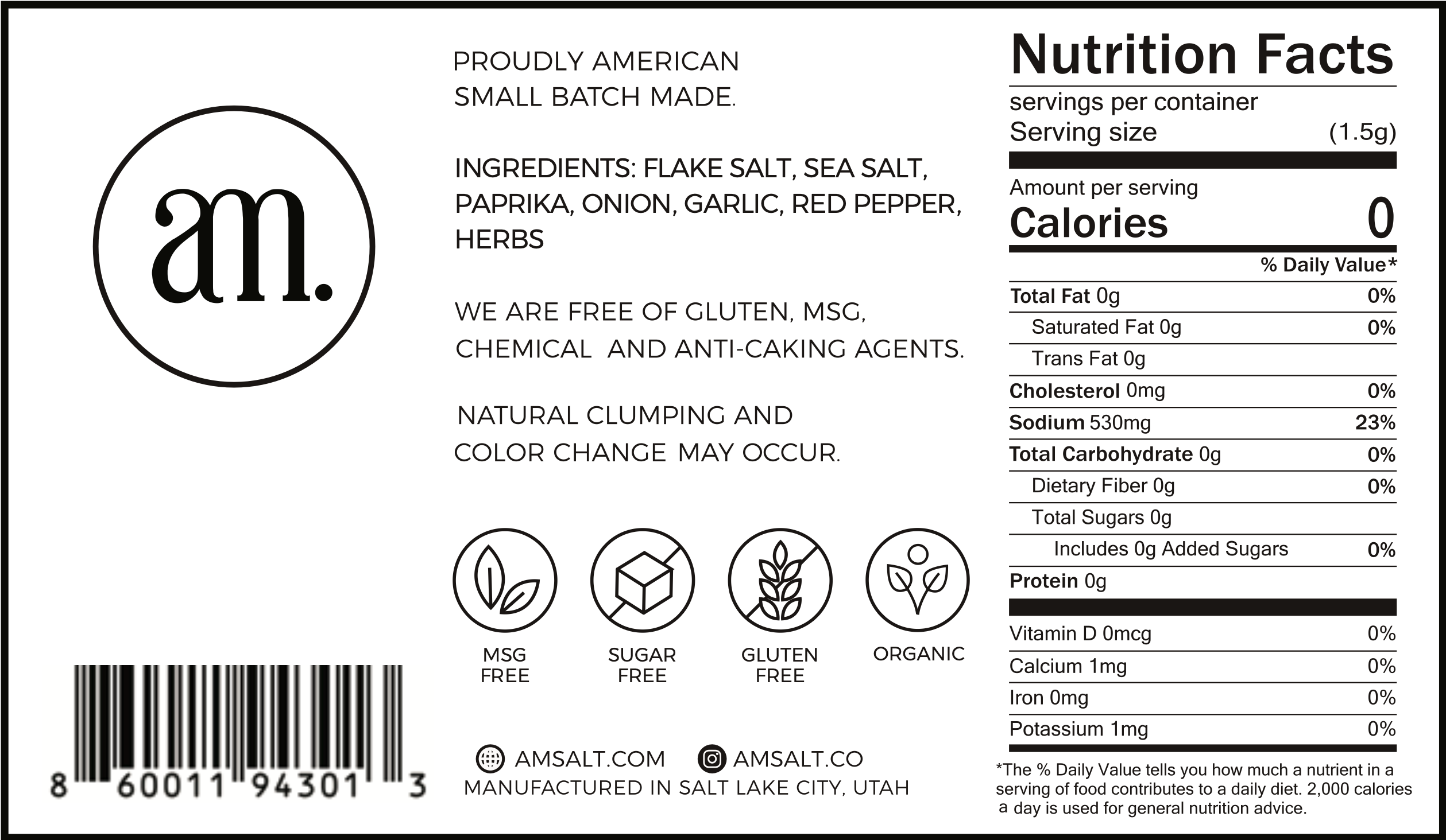 Signature SALT 14.5 OZ