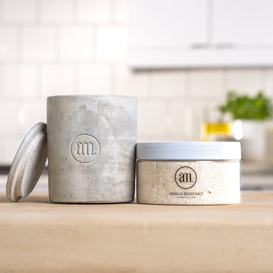 Salt Cellar & Vanilla Bean Salt